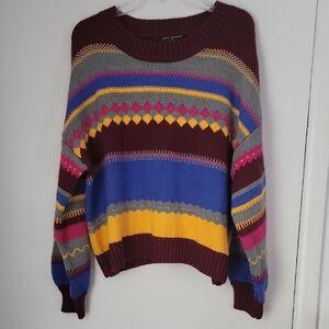 Lane Bryant Colorful Striped Sweater